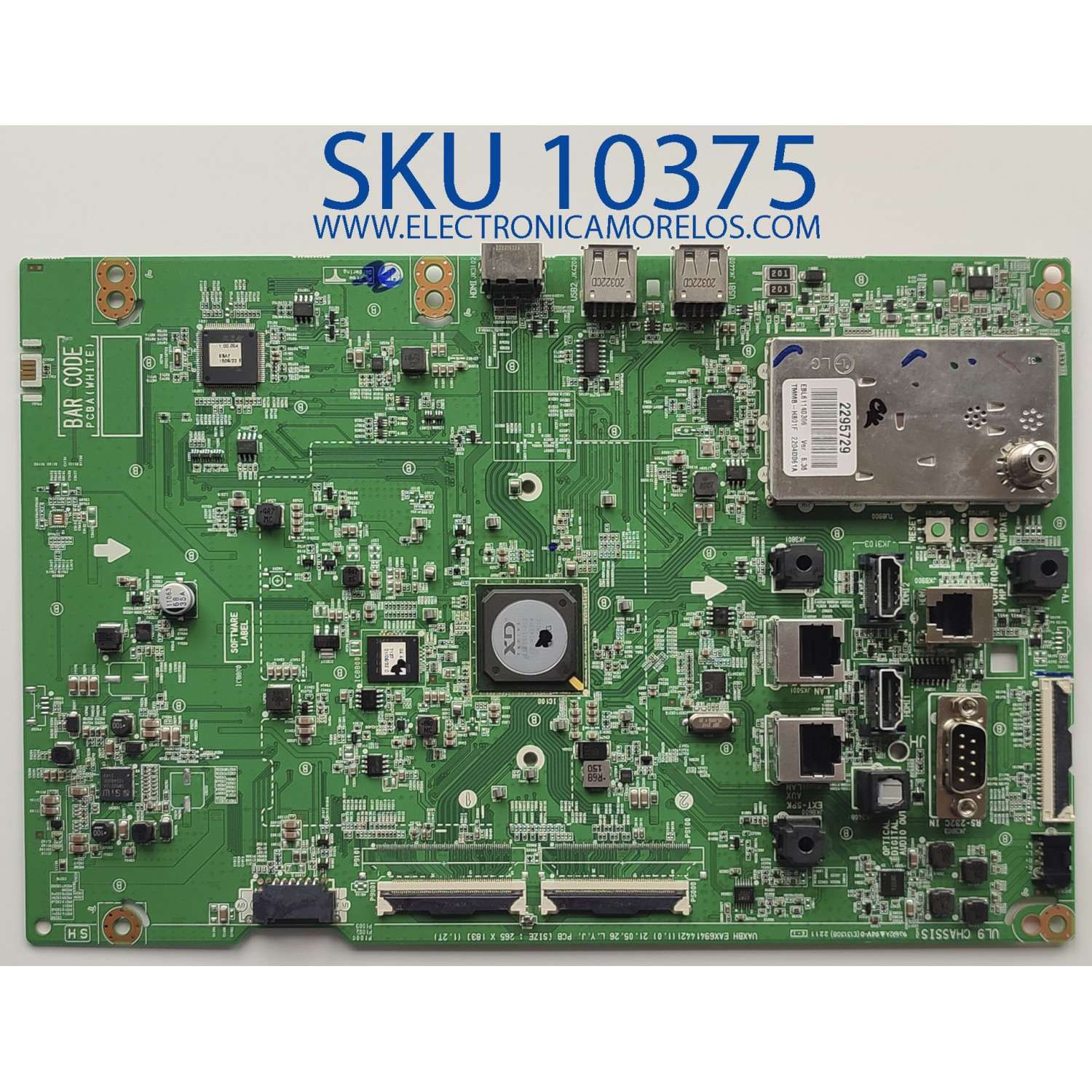 MAIN PARA TV LG / NUMERO DE PARTE EBU66287201 / EAX69414421(1.0)	